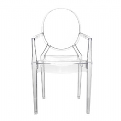 Furniture Modern Dining Chair Hotel Crystal Transparent Plastic Clear Acrylic Ghost Chair