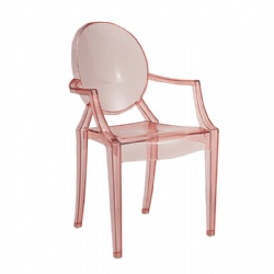 Wholesale Luxury Resin Transparent Clear Armrest GhostChair