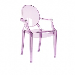 Transparent Plastic Crystal Chair & Resin Ghost Chair With Arm