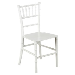 White Kids Bar Plastic Chiavari Chair Hotel Baby Shower Banqeut Chair