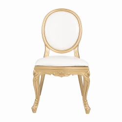 Resin Popular Royal French Louis Chair With Gold Frame Louis Chair