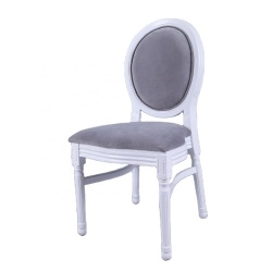 French Style Wooden Louis Ghost Wood Dining Chairs For Wedding Party