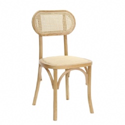 Natural Color Rattan Back Seat Stackable Event Dining Chair