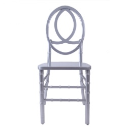 Silver Wooden Double Fish Dining Chairs For Event Hotel Banquet Furniture