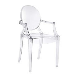 Acrylic Louis Ghost Dining Arm Chairs