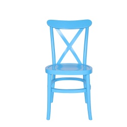 Wholesale High Quality X Cross Back Dining Chair Colorful Tuscan Cross Back Chair