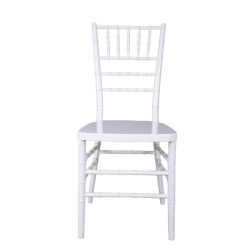 White Resin Popular Wholesale Factory Rental Party Wholesale Wedding Event Resin Chiavari Wedding Chair