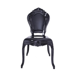 Black Resin Wedding Party Rental Event Sillas Plastic Colorful Bella Chair