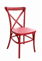 New Design Resin Plastic Cross Back Chair/Hotel Dining Chair/Cafe Chair