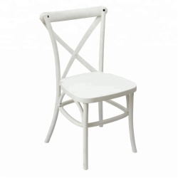 Durable Resin Plastic X Cross Back Banquet Wedding Restaurant Hotel Dining Chair