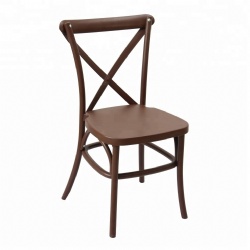 New Design Outdoor Resin Cross Back Chair/Restaurant Stackable Dining Chair